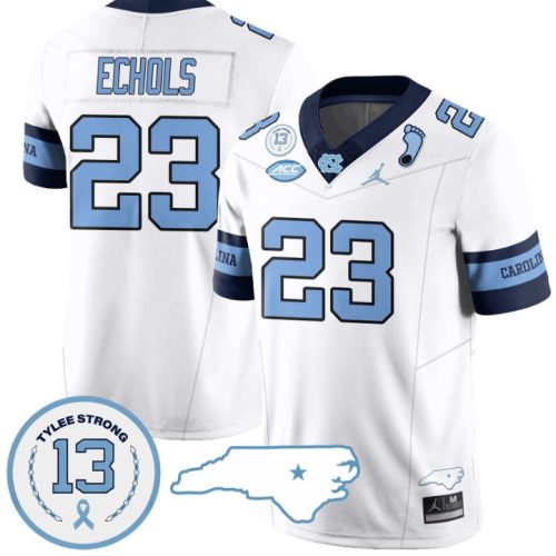 Power Echols Jersey #23 North Carolina Tar Heels Vapor College Football Stitched Alternate White IHMDXGXV
