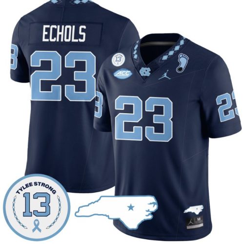 Power Echols Jersey #23 North Carolina Tar Heels Vapor College Football Stitched Navy 9YDGMGXV