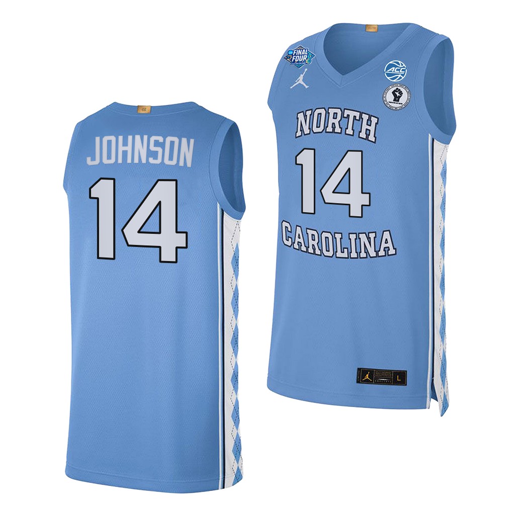Puff Johnson #14 North Carolina Tar Heels March Madness Final Four Jersey Blue 3S9G0GXV