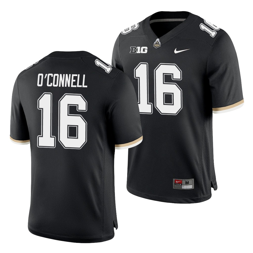 Purdue Boilermakers Aidan O'Connell Black College Game Jersey FZEFVGXV