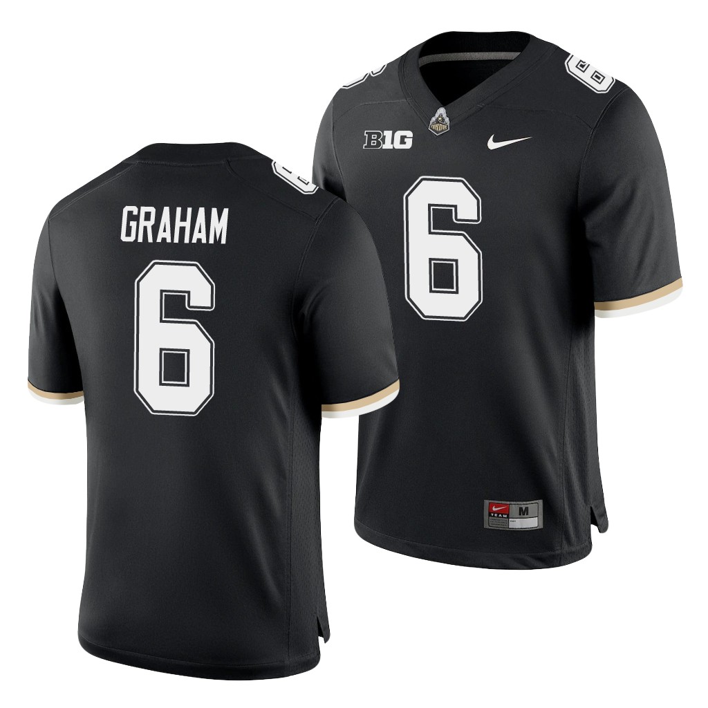 Purdue Boilermakers Jalen Graham Black College Game Jersey 70PNAGXV