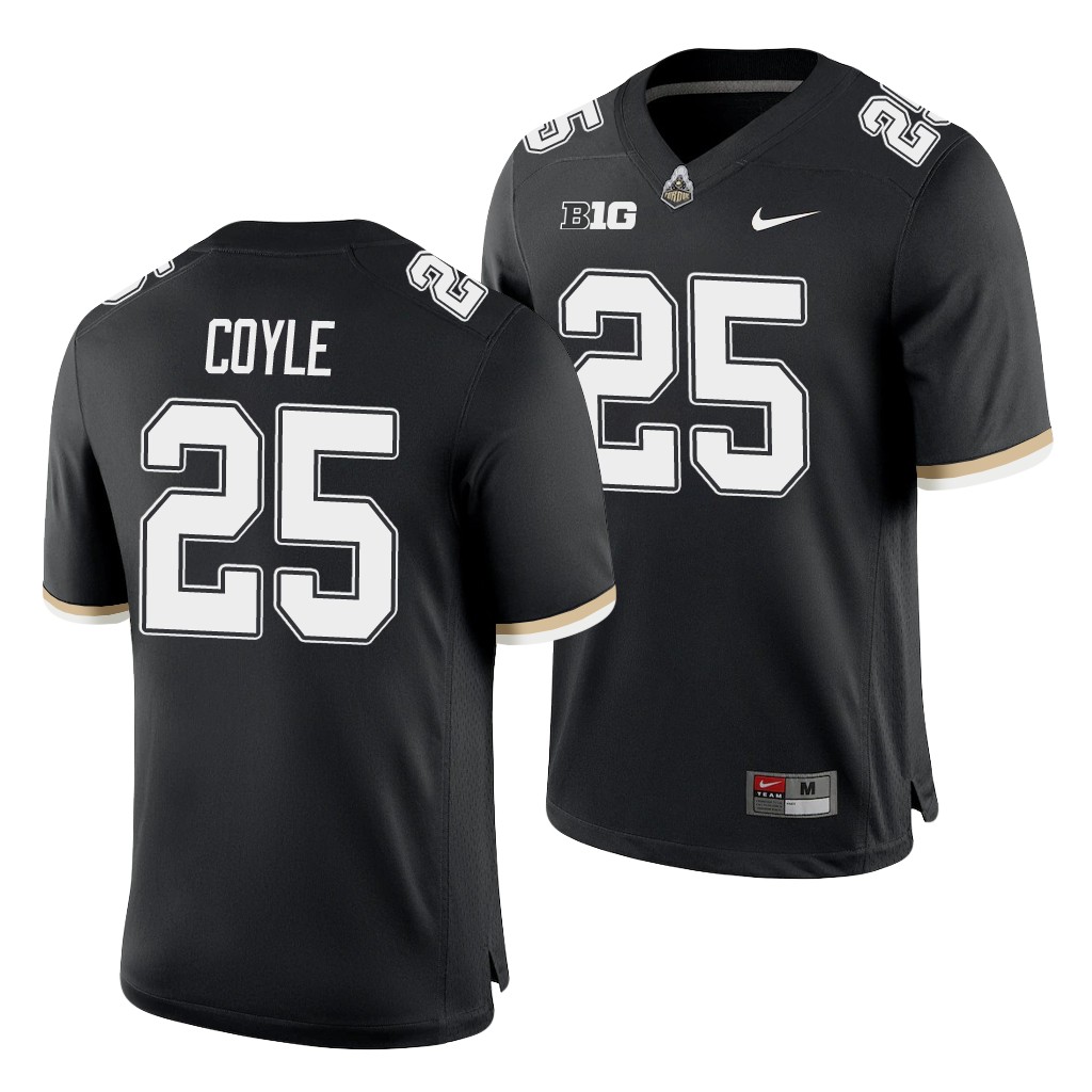 Purdue Boilermakers Tyler Coyle Black College Game Jersey QERDSGXV