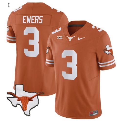 Quinn Ewers Jersey #3 Texas Longhorn Vapor Limited College Football Texas Orange P0HA5GXV