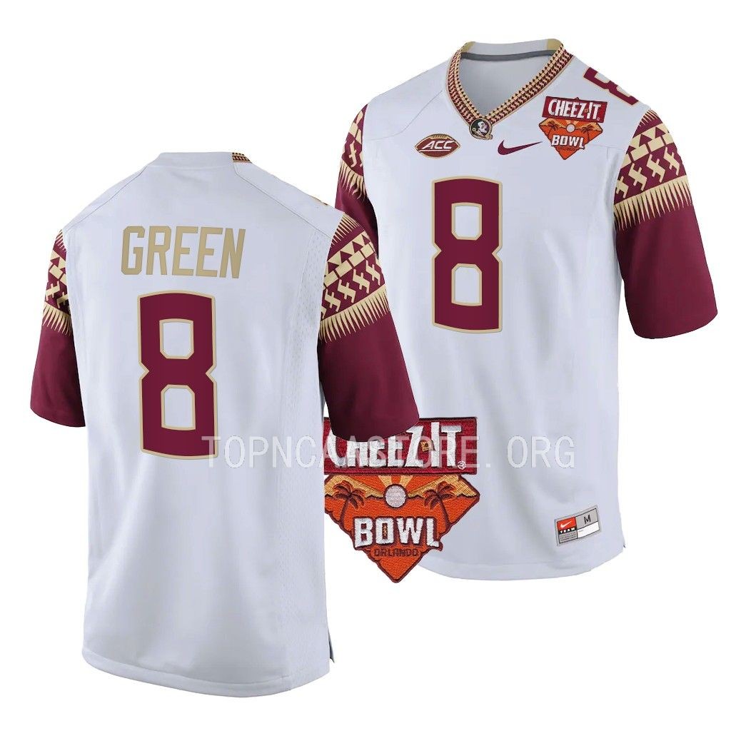Renardo Green Florida State Seminoles Cheez-It Bowl White Men College 8 Jersey TJ0NEGXV