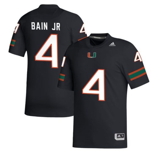 Rueben Bain Jr. Jersey Black #4 Miami Hurricanes College Football Stitched WJCIYGXV
