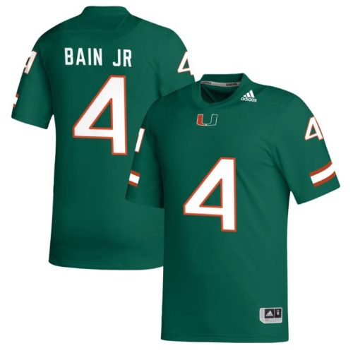 Rueben Bain Jr. Jersey Green #4 Miami Hurricanes College Football Stitched 1IENEGXV