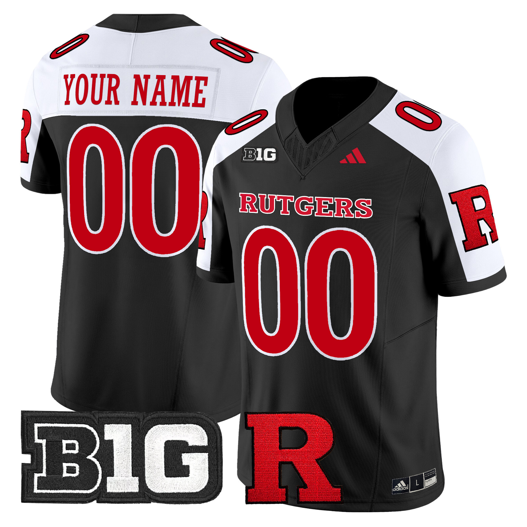 Rutgers Scarlet Knights Vapor Limited Custom Jersey - All Stitched #1 NADUIGXV