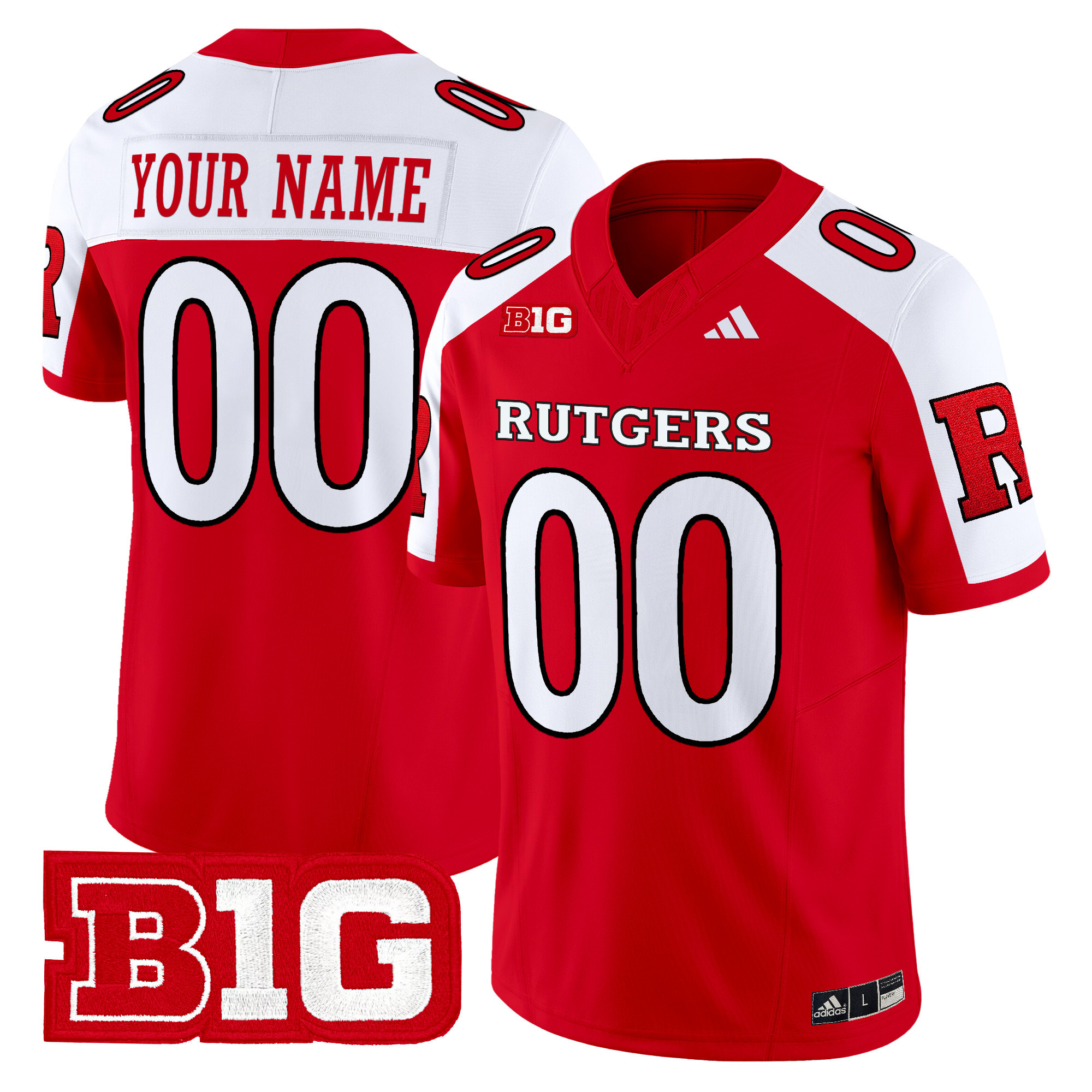 Rutgers Scarlet Knights Vapor Limited Custom Jersey - All Stitched #2 XAT1KGXV