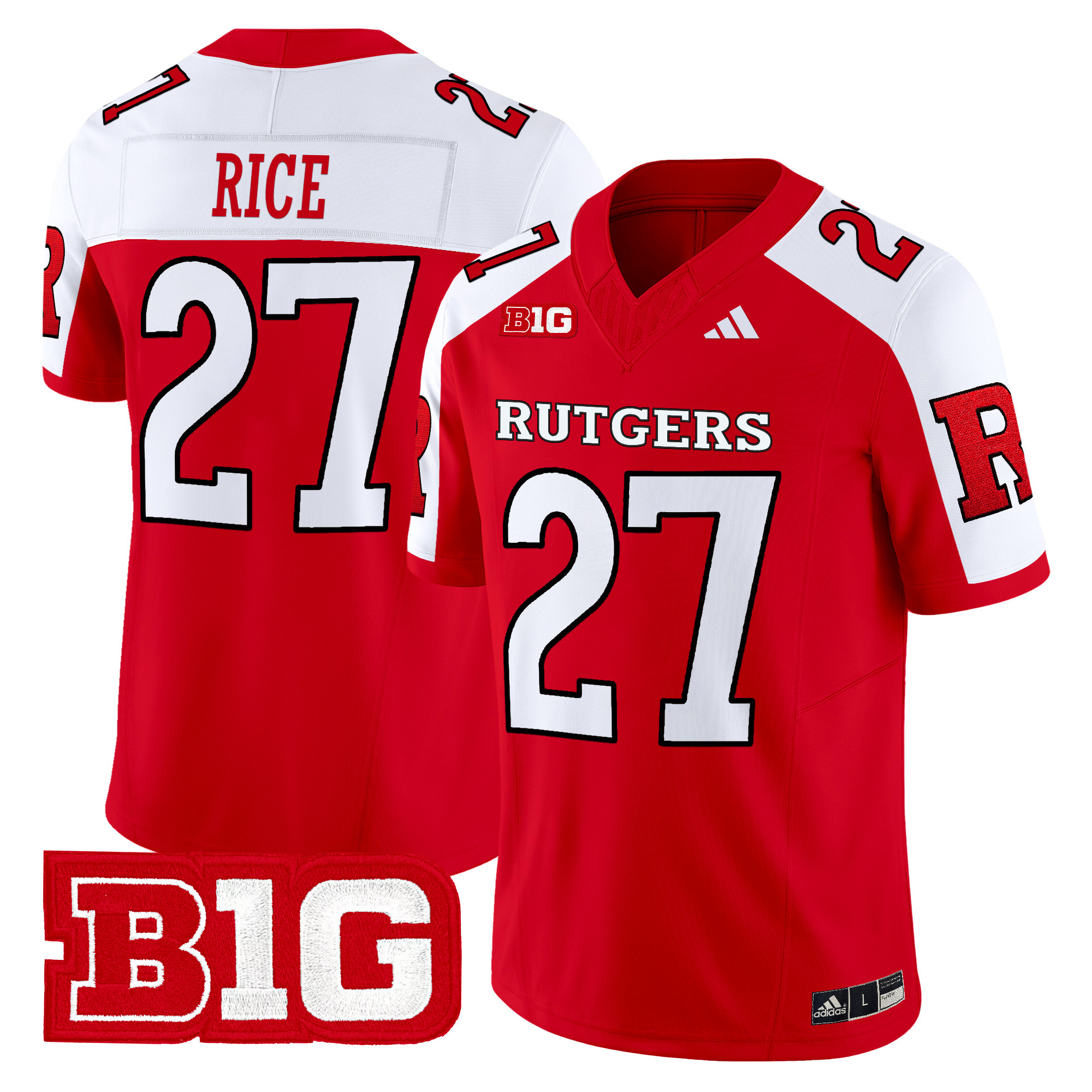 Rutgers Scarlet Knights Vapor Limited Jersey - All Stitched #12 XCBUJGXV