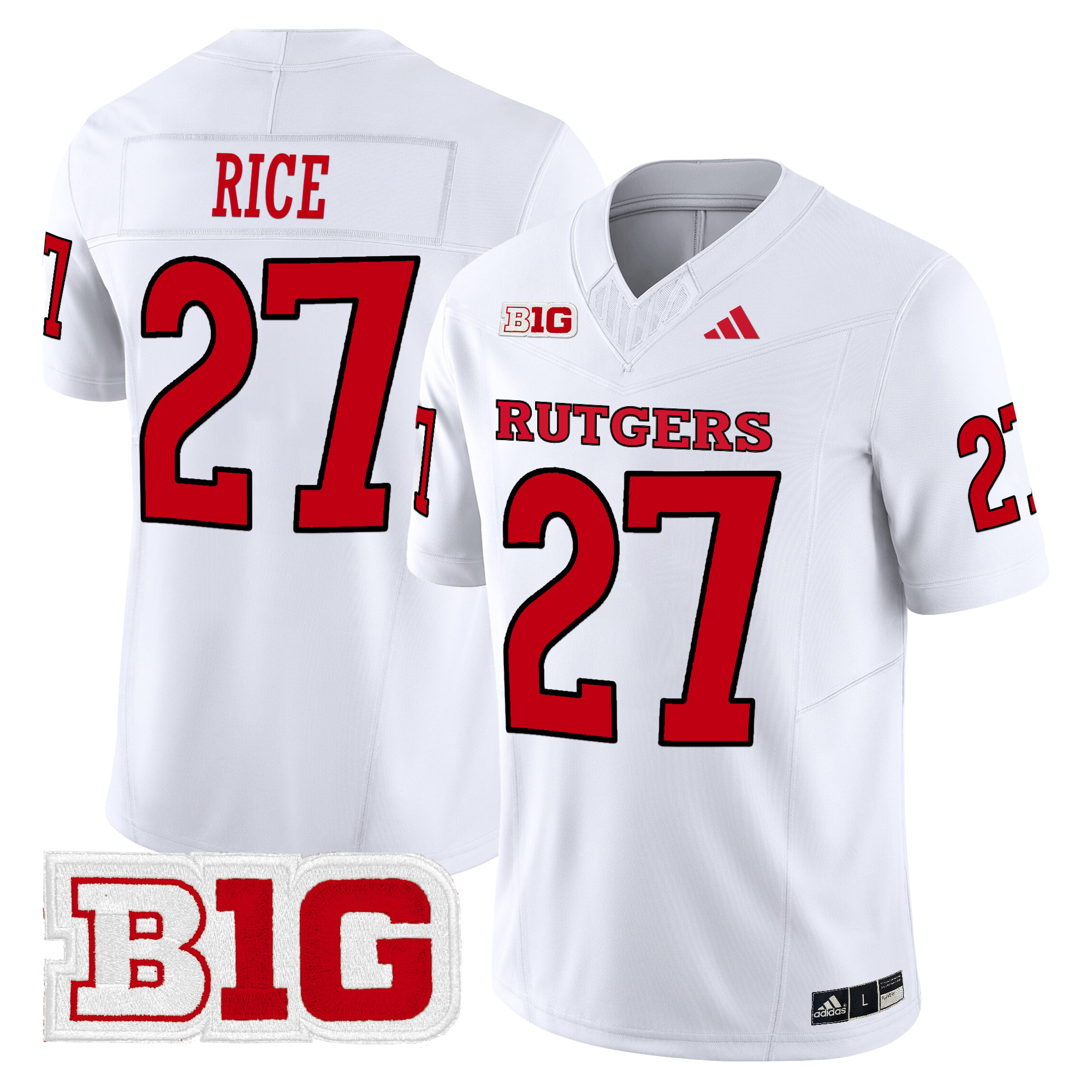 Rutgers Scarlet Knights Vapor Limited Jersey - All Stitched #33 1OFPWGXV