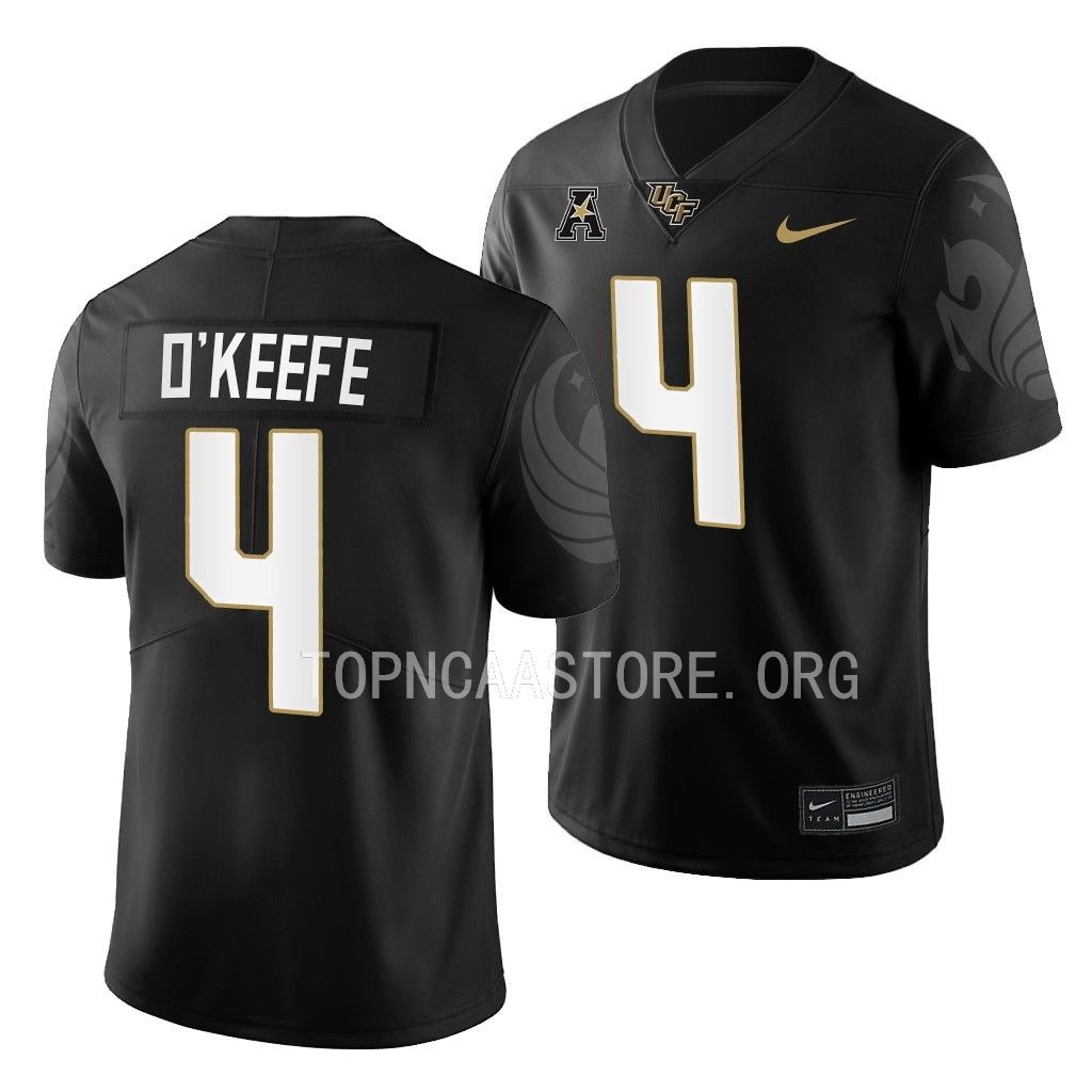 Ryan O'Keefe UCF Knights #4 Black Jersey College Game Uniform OVUEBGXV