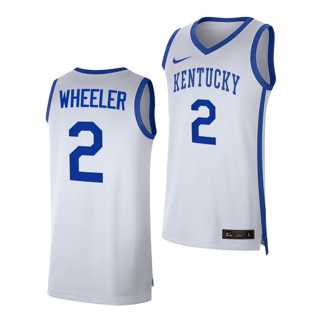 Sahvir Wheeler #2 Kentucky Wildcats College Jersey 2022-23 White 1ZZHOGXV