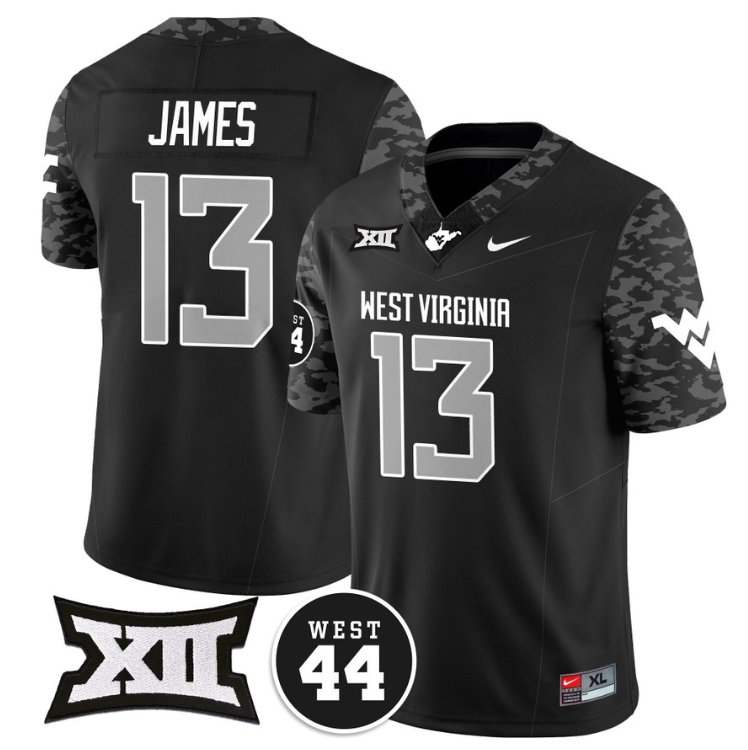 Sam James Jersey #13 West Virginia Mountaineers Vapor Limited Honor Jerry West Coal 5MPL2GXV