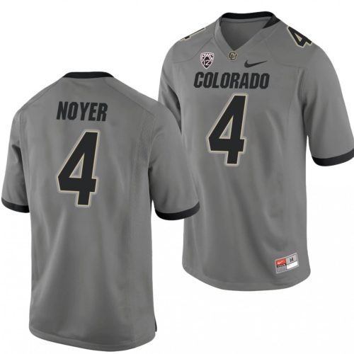 Sam Noyer Jersey Colorado Buffaloes College Football Game Gray #4 JEXCNGXV