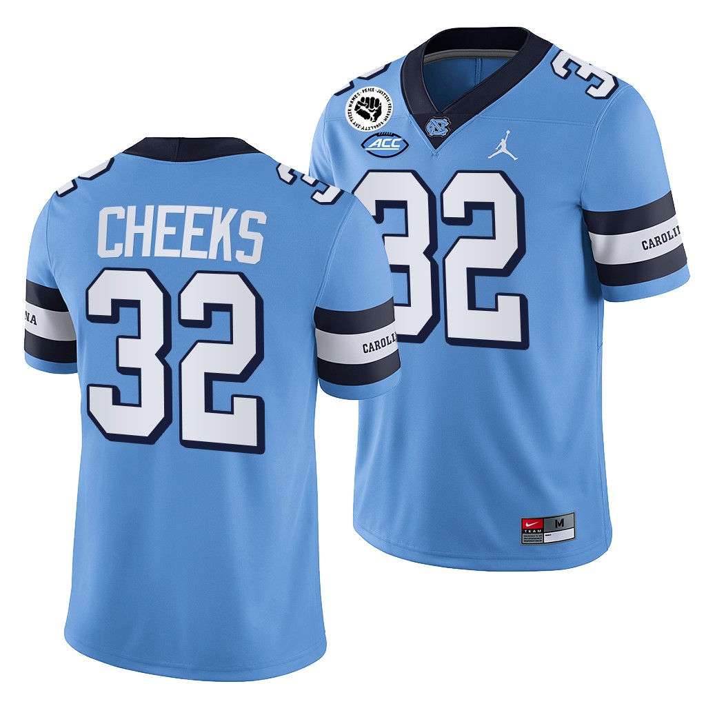 Sebastian Cheeks North Carolina Tar Heels 2022-23 College Jersey Blue #32 Uniform B0W69GXV