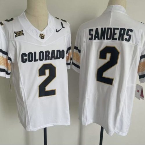 Shadeur Sanders Jersey #2 Colorado Buffaloes Football White Home Alternative 2 LNYIEGXV