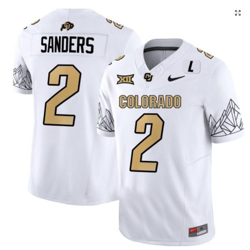 Shadeur Sanders Jersey #2 Colorado Buffaloes Football White Home Q8LJTGXV