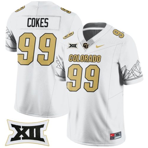Shane Cokes Jersey #99 Colorado Buffaloes Vapor Limited College Football White KJQKAGXV