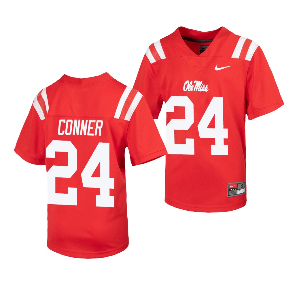 Snoop Conner Ole Miss Rebels Red Untouchable Youth Jersey 33BWSGXV