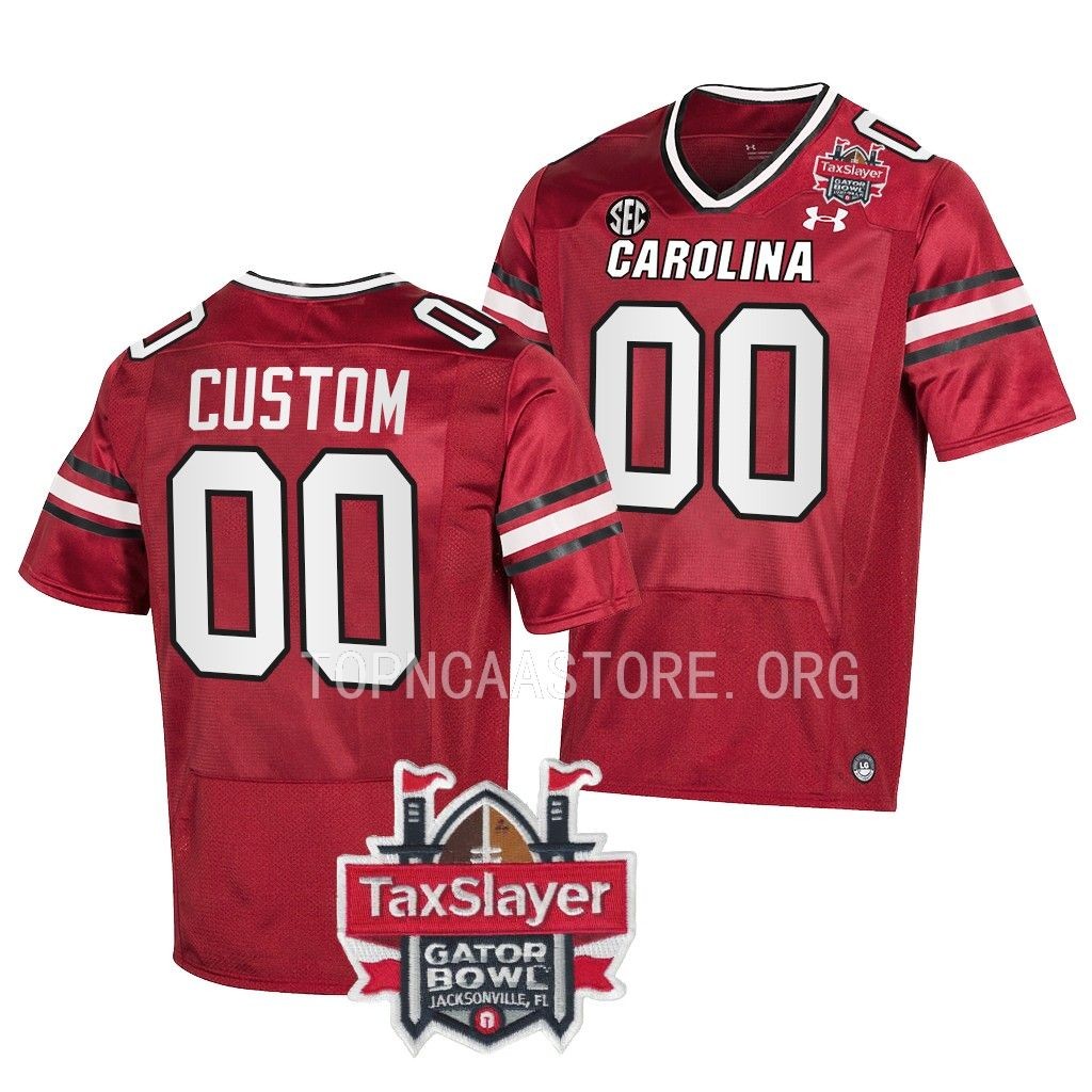 South Carolina Gamecocks Gator Bowl Custom #00 Garnet College Jersey 4LB0LGXV