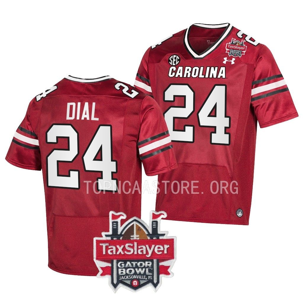 South Carolina Gamecocks Gator Bowl Marcellas Dial #24 Garnet College Jersey FIGIFGXV