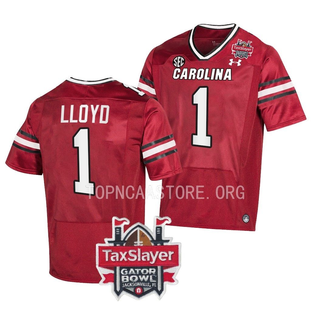 South Carolina Gamecocks Gator Bowl MarShawn Lloyd #1 Garnet College Jersey 0ZDY4GXV