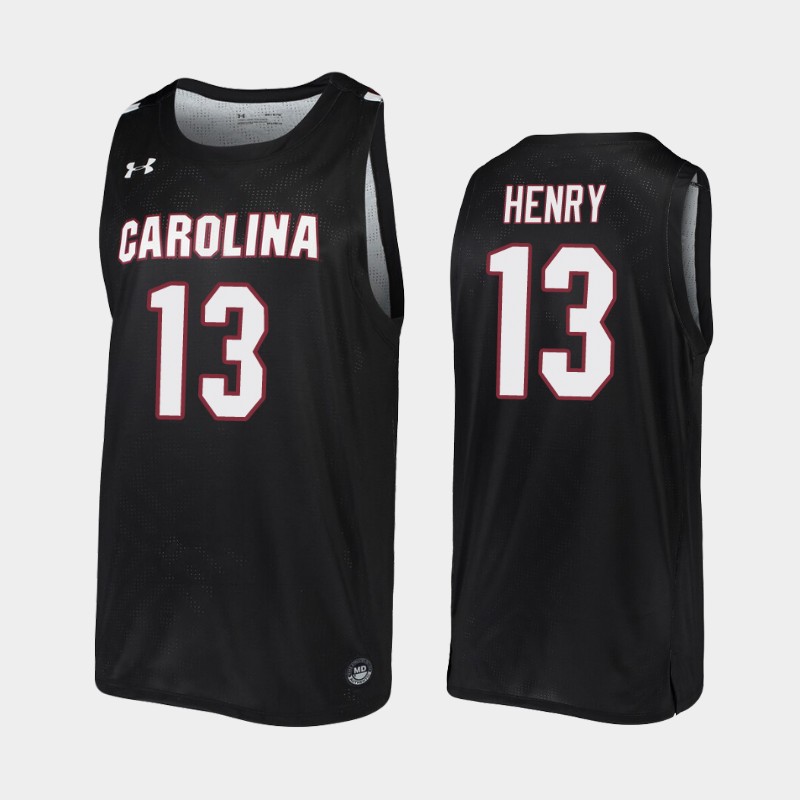 South Carolina Gamecocks South Carolina Gamecocks Micaiah Henry Black -20 College Jersey YO2KJGXV