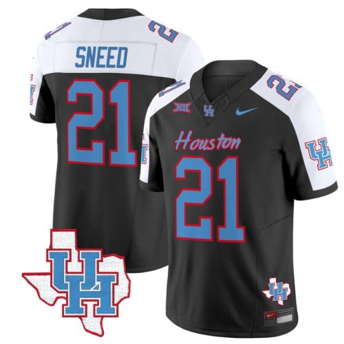 Stacy Sneed Jersey #21 Houston Cougars Oilers Inspired Vapor College Football Black Alternate NZPF1GXV