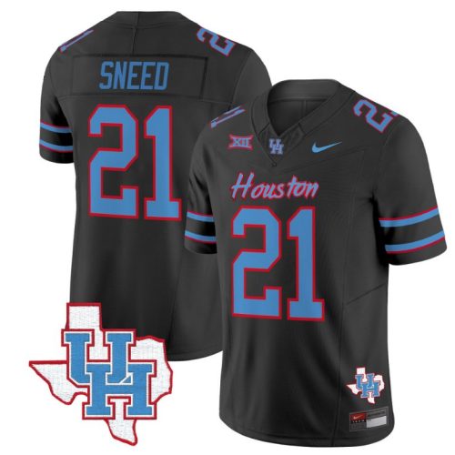 Stacy Sneed Jersey #21 Houston Cougars Oilers Inspired Vapor College Football Limited Black Stitched NOZYJGXV