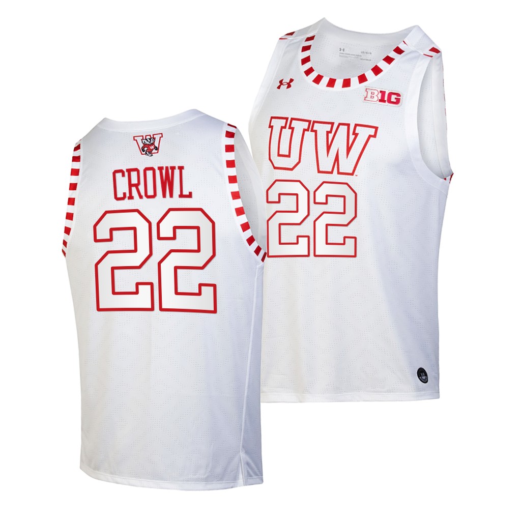 Steven Crowl #22 Wisconsin Badgers -22 By The Players Alternate White Jersey 1YVI1GXV