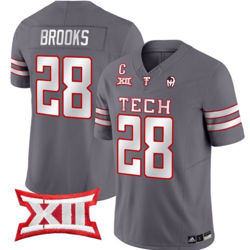 Tahj Brooks Jersey #28 Texas Tech Red Raiders Vapor Limited Football Grey XYIVJGXV