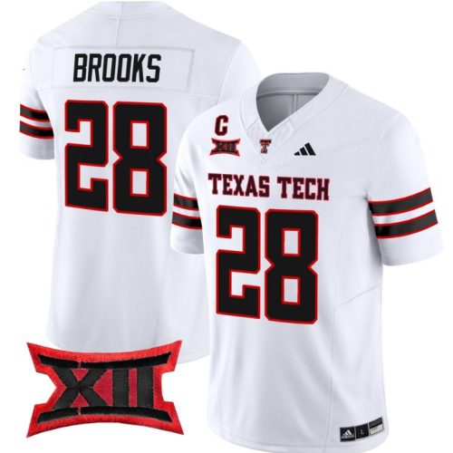 Tahj Brooks Jersey #28 Texas Tech Red Raiders Vapor Limited Football White CKTDDGXV