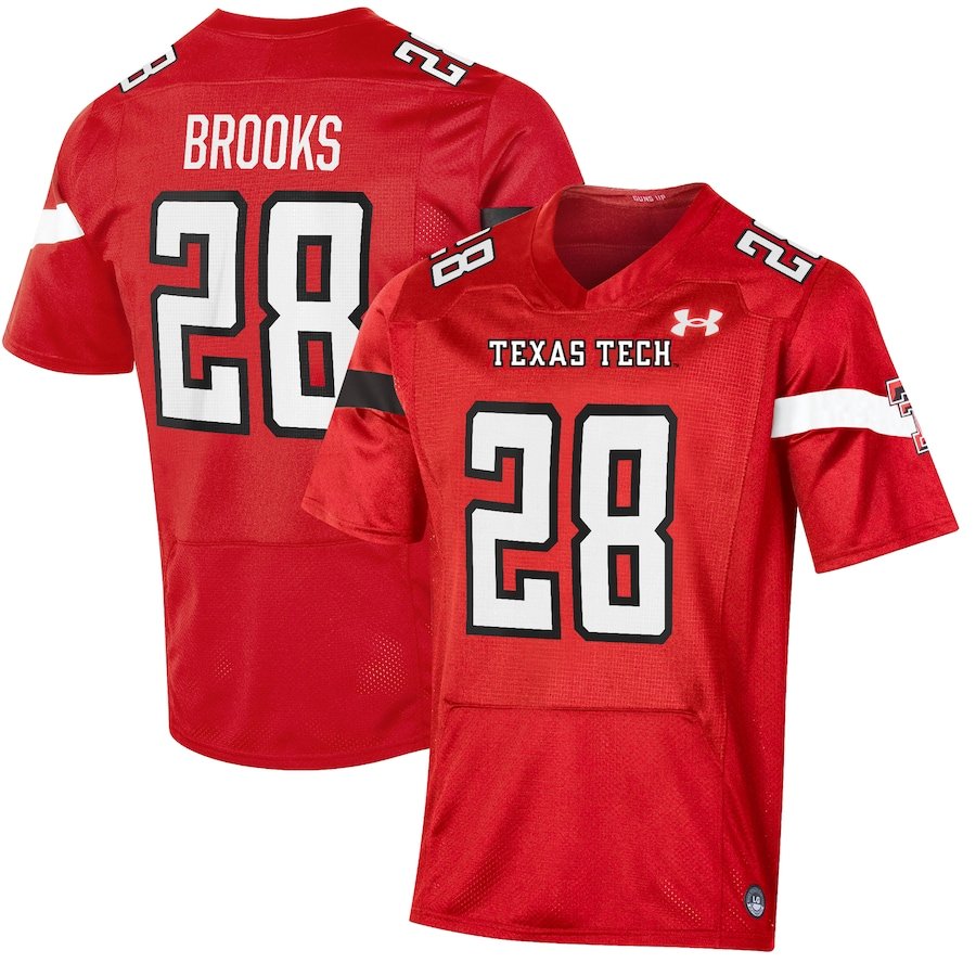 Tahj Brooks Jersey Red #28 Texas Tech Red Raiders Player Game College Football RVG8BGXV