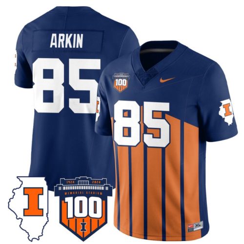 Tanner Arkin Jersey #85 Illinois Fighting Vapor Limited College Football Stitched Throwback 0MUFMGXV