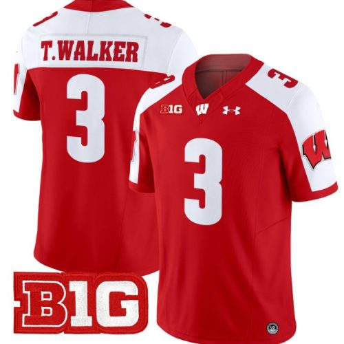 Tawee Walker Jersey #3 Wisconsin Badgers Vapor Football Stitched Red Alternate 2KZVMGXV