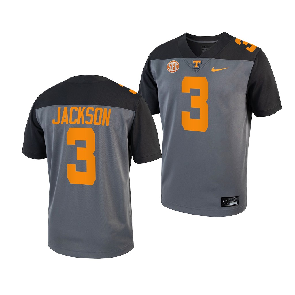Tayven Jackson Tennessee Volunteers Grey Smokey Grey Series Alternate Youth Jersey SSSXLGXV