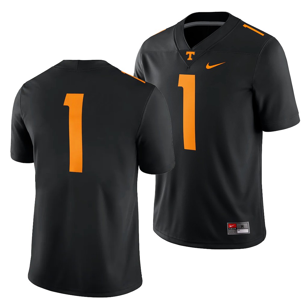 Tennessee Volunteers 1 Black College Alternate Game Jersey Men QVJJYGXV