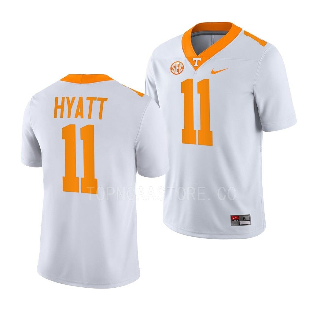 Tennessee Volunteers #11 Jalin Hyatt College White NILame Jersey HA4APGXV