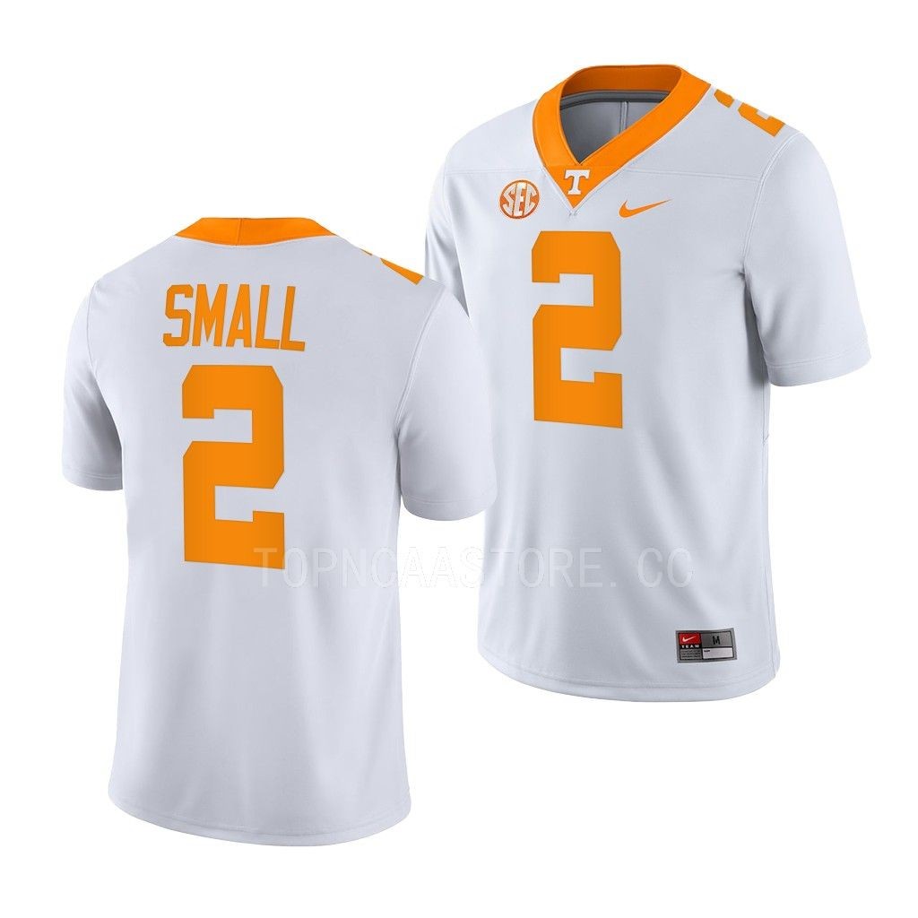 Tennessee Volunteers #2 Jabari Small College White NILame Jersey G2HYUGXV