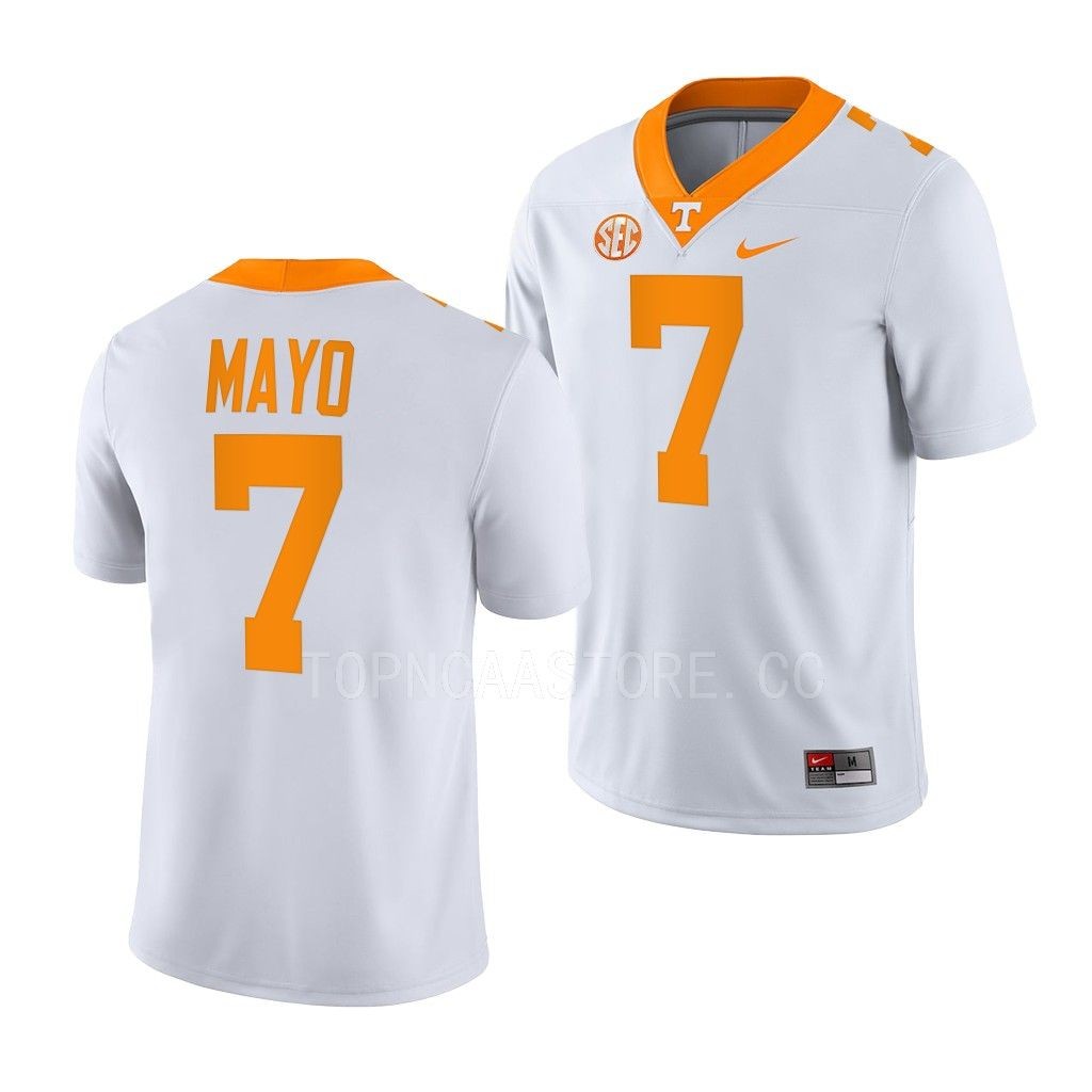 Tennessee Volunteers #7 Jerod Mayo College White NILame Jersey IO04QGXV