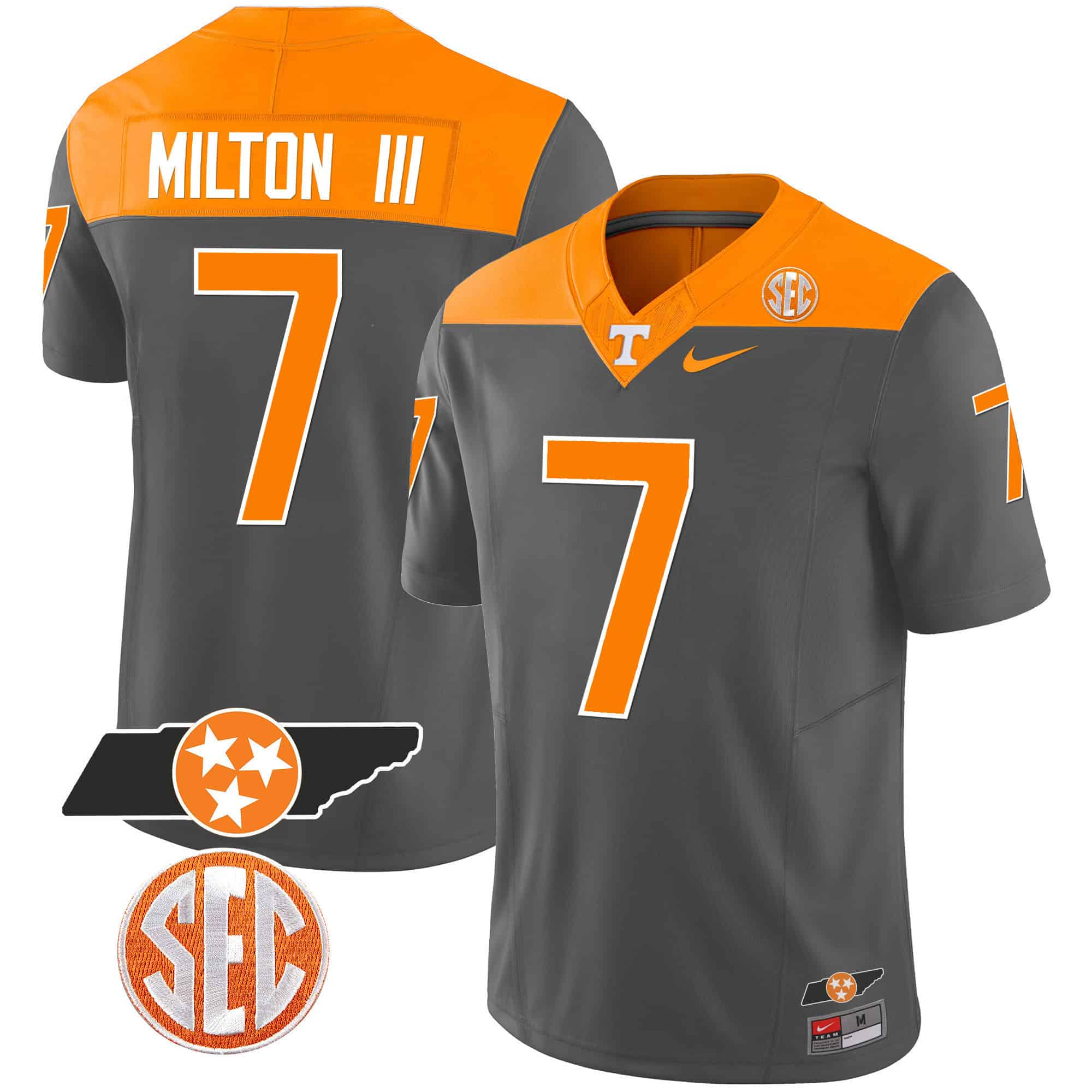 Tennessee Volunteers Alternate Vapor Limited Jersey V3 - All Stitched #1 YSSNOGXV
