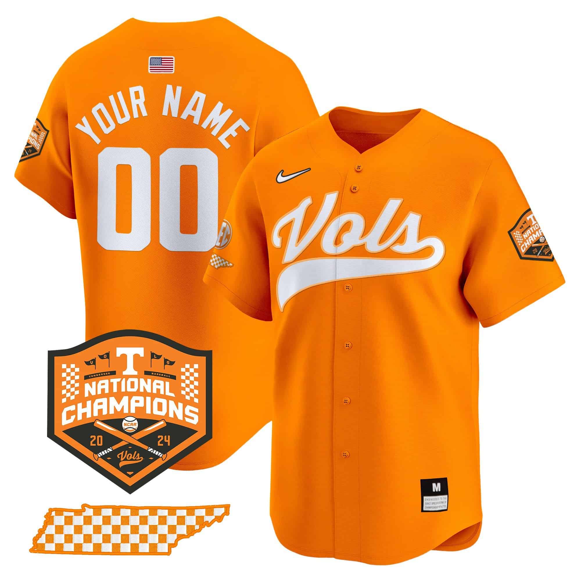 Tennessee Volunteers Champions Vapor Premier Limited Custom Jersey - All Stitched #3 OQSGBGXV