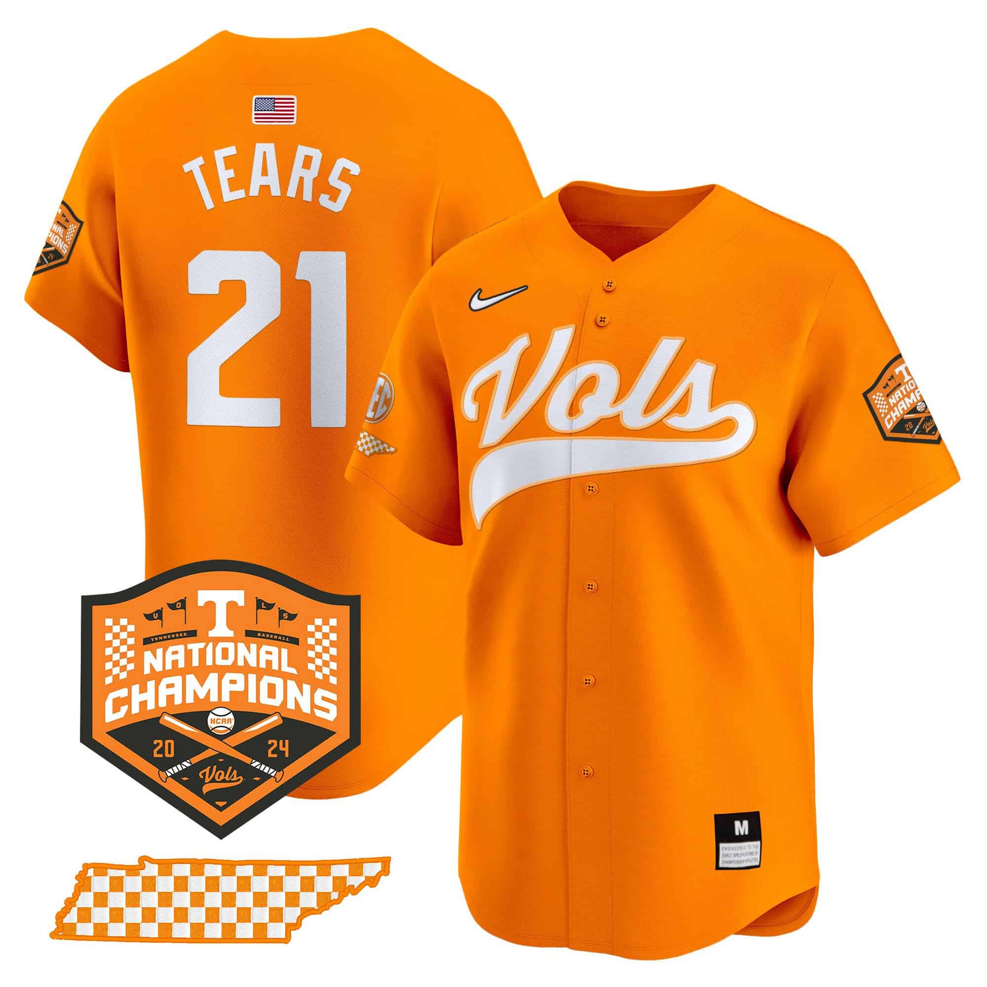 Tennessee Volunteers Champions Vapor Premier Limited Jersey - All Stitched #18 QAKSTGXV