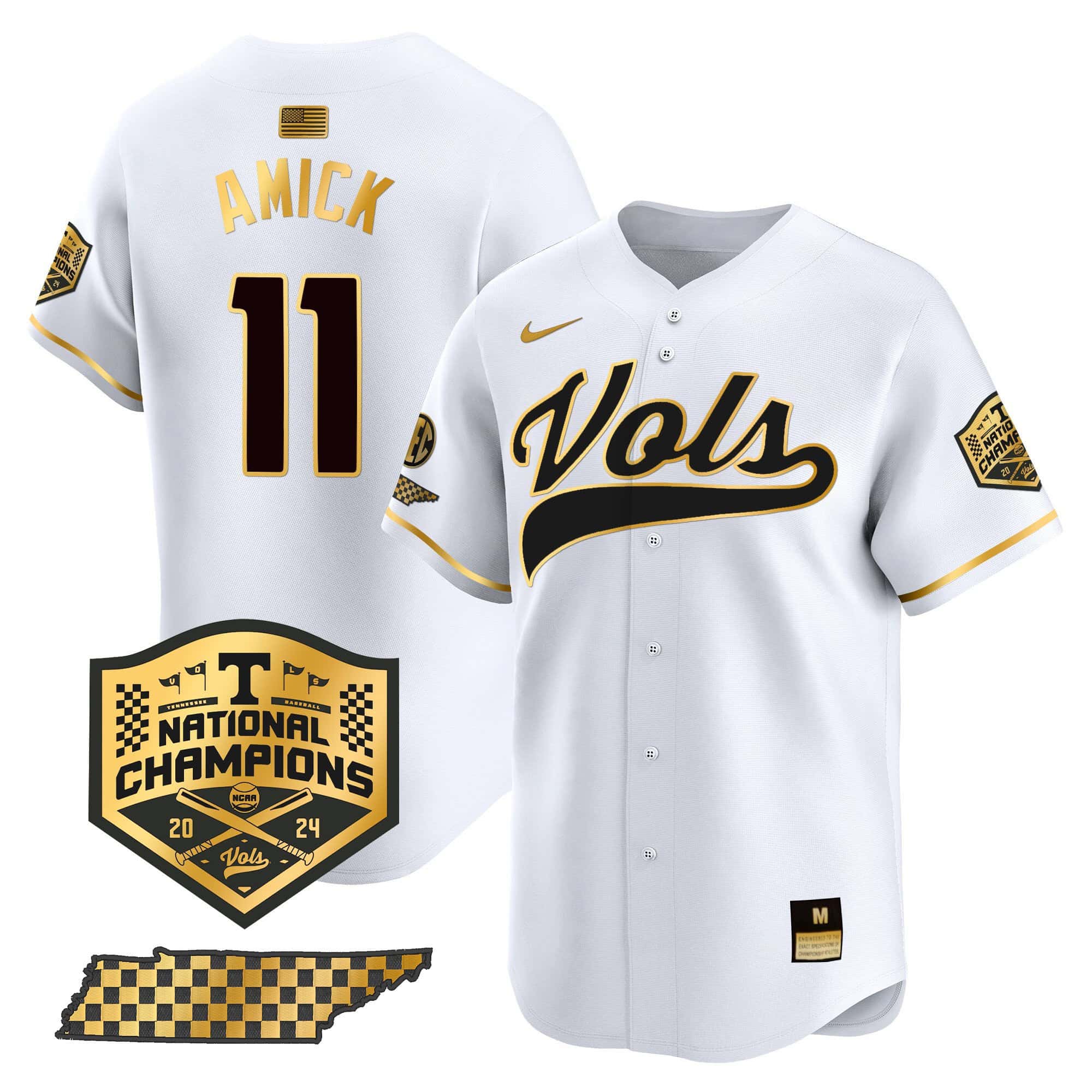 Tennessee Volunteers Champions Vapor Premier Limited Jersey - All Stitched #33 ANP1VGXV