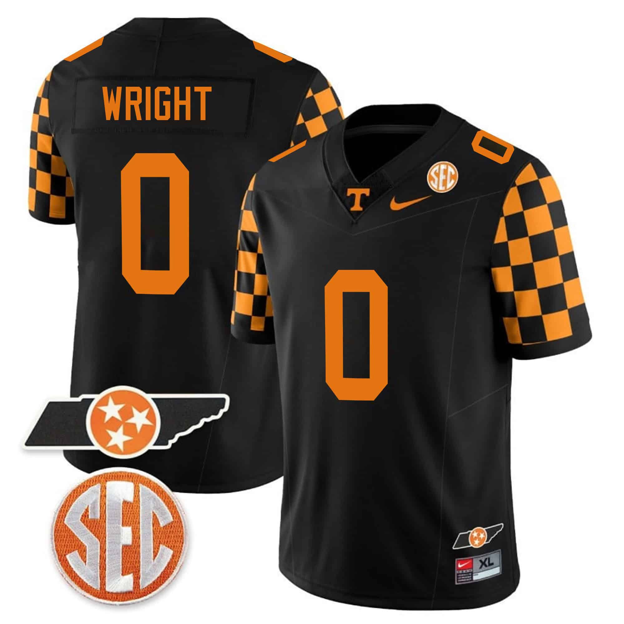 Tennessee Volunteers Checkerboard &amp Alternate Jersey V2 - Stitched #16 VDZQ1GXV