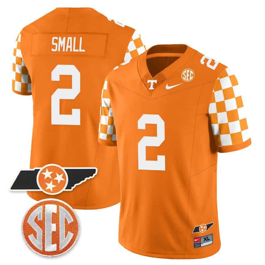 Tennessee Volunteers Checkerboard &amp Alternate Jersey V2 - Stitched #20 DQBMPGXV