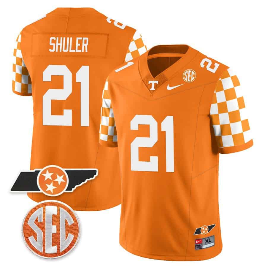 Tennessee Volunteers Checkerboard &amp Alternate Jersey V2 - Stitched #23 VC3EIGXV