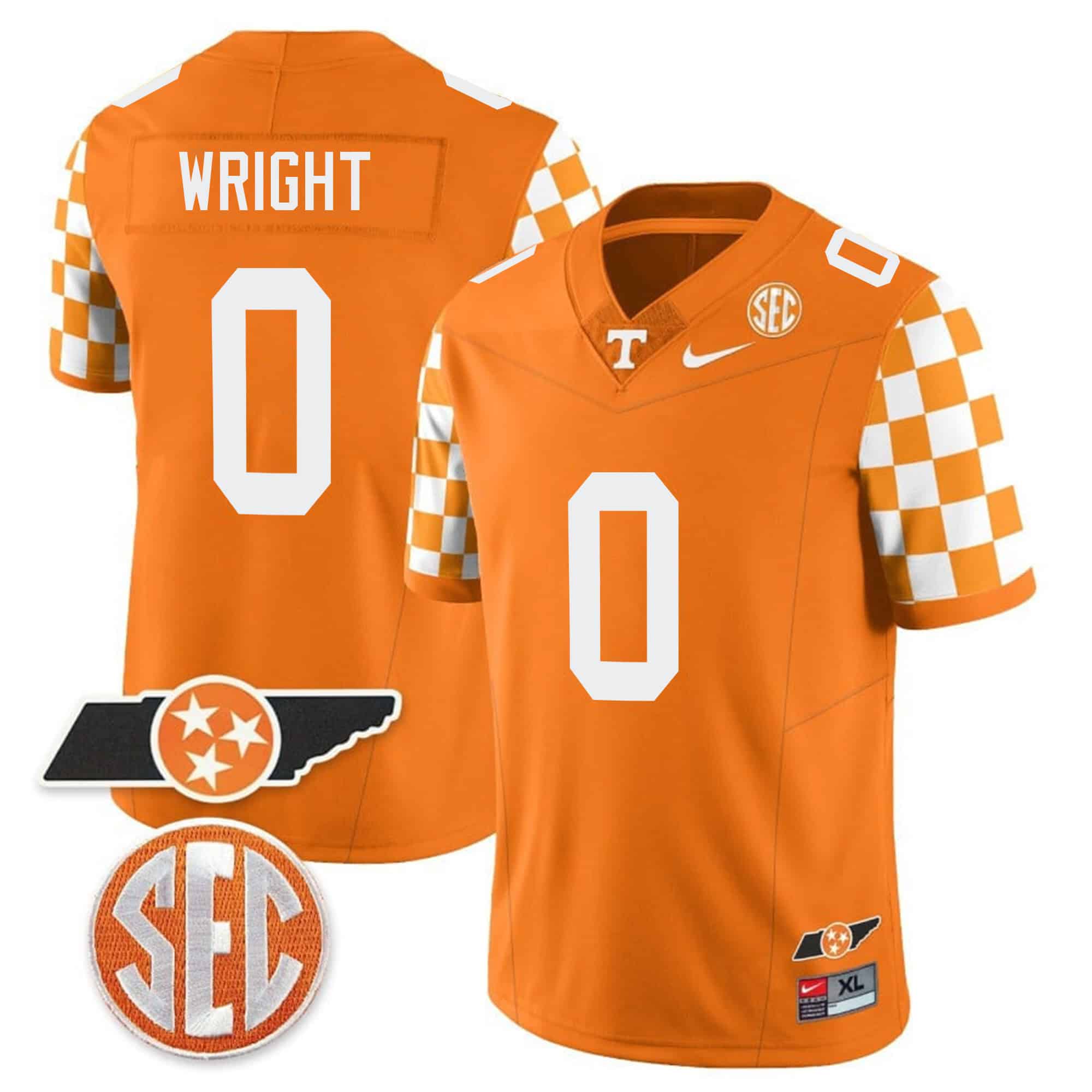 Tennessee Volunteers Checkerboard &amp Alternate Jersey V2 - Stitched #24 JK8G1GXV