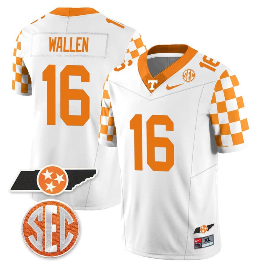 Tennessee Volunteers Checkerboard &amp Alternate Jersey V2 - Stitched #25 ZKUURGXV