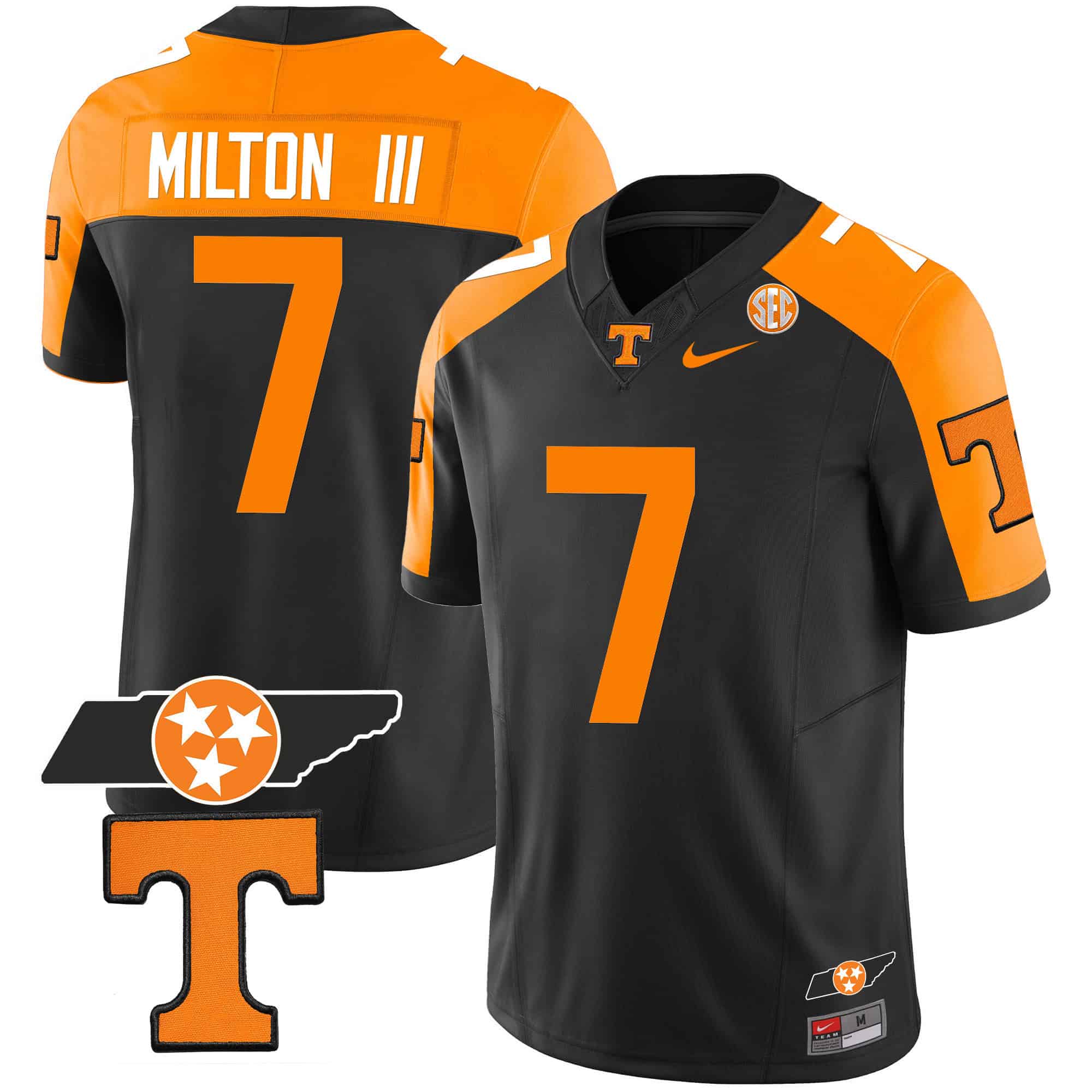 Tennessee Volunteers Checkerboard &amp Alternate Jersey V2 - Stitched #46 WAU1JGXV